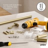 Umbra Željezna proširiva karniša mat zlatna 107 - 305 cm Flute – | shoptok.hr