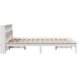 vidaXL Knjižna postelja brez vzmetnice bela 120x200 cm trdna borovina | Shoptok.si
