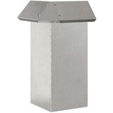 vidaXL Ograja za polže srebrna 13,5 x 13,5 x 25 cm Nerjaveče jeklo | Shoptok.si