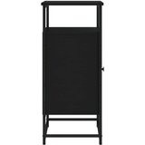  Komoda crna 69x35x80 cm od konstruiranog drva | shoptok.hr