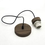  Brilagi - LED luster na sajli ANTHONY 1xE27/60W/230V hrast orah/bela | Eponuda.com