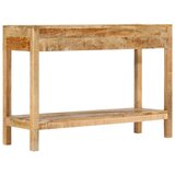 vidaXL Konzolni stol s 2 ladice 110 x 35 x 75 cm masivno drvo manga - Smeđa 1 110 cm | shoptok.hr