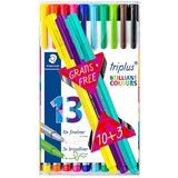 Staedtler Flomaster Fineliner Triplus, 10 + 3 kosi Cene