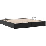 Krevet s od storage s pohranom Crna 193 x 203 cm Umjetna koža | shoptok.hr