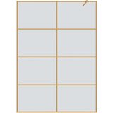  Zid za walk-in tuš Zlatno 140 x 195 cm Staklo otporno na udarce | shoptok.hr