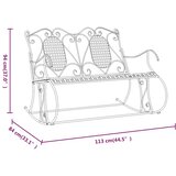  Klupa za ljuljanje za dvoje 113 cm crna čelična | Eponuda.com