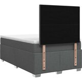  Boxspring krevet s madracem Tamnosiva 120 x 190 cm Tkanina | shoptok.hr