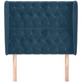  Uzglavlje s ušima tamnoplavo 93x23x118/128 cm baršunasto | shoptok.hr