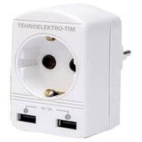 Madras doo Beograd TEHNO - UTIKAČ - PRIKLJUČNICA + 2 USB | ePonuda.com