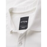 Ombre Polo shirt in cotton pique knit - ecru | Shoptok.si