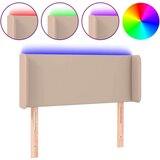  LED uzglavlje boja cappuccina 83x16x78/88 cm od umjetne kože | shoptok.hr