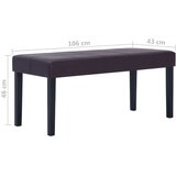 vidaXL Klop 106 cm rjavo umetno usnje, (20954945) | Shoptok.si