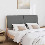  Tapecirani uzglavlje Tamno siva 140 cm Čvrsto borovo drvo | shoptok.hr