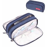 INF Etui za pisala z veliko prostornino DarkBlue, (21278036) | Shoptok.si
