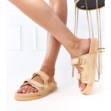  Brown Crochet Sandals with Adjustable Straps Kliris | shoptok.hr