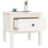  Bočni stolići 2 kom bijeli 50x50x49 cm od masivne borovine | shoptok.hr