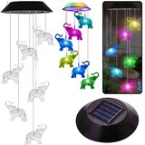  Solarne vrtne LED zvonaste lampe slonovi šareni 70 cm | shoptok.hr