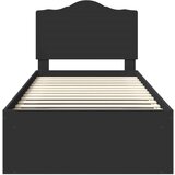 Konstrukcija postelje Črna 100 x 200 cm Masivno borovo les, (5000102407) | Shoptok.si
