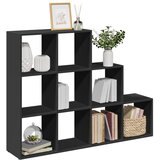 vidaXL Pregrada/regal za knjige 3razina crni 137,5x29x103,5cm drveni Cijene