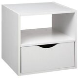 Five fioka sa policom 31X15X31Cm drvo bela | ePonuda.com