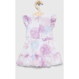 Guess Obleka za dojenčka roza barva | Shoptok.si