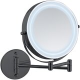 Wenko Kozmetično ogledalo z lučjo/povečevalno (5x povečava) ø 25,5 cm Lumi – | Shoptok.si