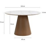 MID.YOU JEDILNA MIZA, bela, barva oreha | Shoptok.si