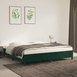  Okvir za krevet bez madraca tamnozeleni 200x200 cm baršunasti | shoptok.hr