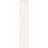 vidaXL Vzglavje s predelki bela 160 cm trdna borovina | Shoptok.si