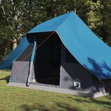 Tipi šator s krovom s pohranom Plava 364 x 281 x 257 cm taft | Eponuda.com