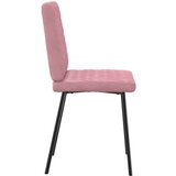  Jedilni stoli 4 kosi roza žamet, (21832374) | Shoptok.si