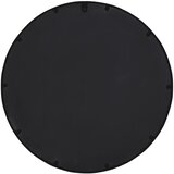  Ogledalo crno 40 x 4 cm željezno okruglo za unutarnju upotrebu | shoptok.hr