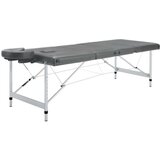 vidaXL Masažna miza s 4 conami aluminijast okvir antracit 186x68 cm | Shoptok.si