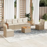  7-dijelni set vrtnih sofa od poliratana s jastucima bež | shoptok.hr