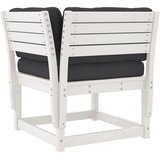  Kutna vrtna sofa s jastucima bijela 73 x 73 x 78 cm od borovine | shoptok.hr