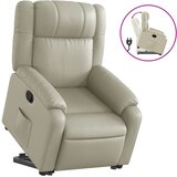 Maison Chic Naslanjač - Relax naslanjač s funkcijo vstajanja krem umetno usnje, (22040196) | Shoptok.si