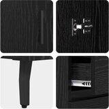  Kreveta Crni hrast 69,5 x 34 x 90 cm Obrađeno drvo i čelik | shoptok.hr