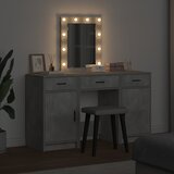 Toaletni stol s vratima Siva 50 x 41 x 135 cm Konstruirano drvo | shoptok.hr