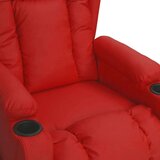 vidaXL Električni naslanjač vinsko rdeče umetno usnje | Shoptok.si