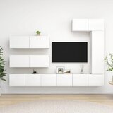 Furnova Komplet TV omaric 7-delni bela iverna plošča, (21924916) | Shoptok.si