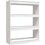 vidaXL knjižna omara za razdelitev prostora bela 100x30x103 cm | Shoptok.si