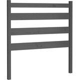  Uzglavlje za krevet sivo 96 x 4 x 100 cm od masivne borovine | shoptok.hr