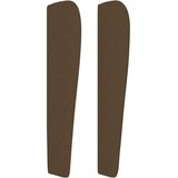  Uzglavlje s ušima tamnosmeđe 103x23x118/128 cm od tkanine | shoptok.hr