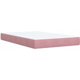  Krevet s oprugama i madracem ružičasti 120 x 190 cm baršunasti | shoptok.hr