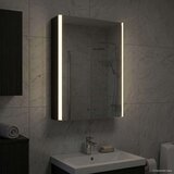  Kupaonski ormar s ogledalom Crni hrast 43 x 11 5 x 60 5 cm | shoptok.hr