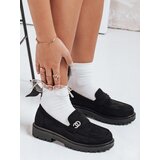 DStreet Mokasyny damskie zamszowe czarne | Shoptok.si