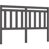  Uzglavlje za krevet sivo 146 x 4 x 100 cm od masivne borovine | shoptok.hr