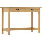 Maison Chic konzolna miza - miza ob steni Hill z 2 predaloma 110x45x74 cm borovina, (21786025) | Shoptok.si