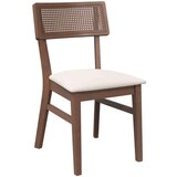 vidaXL Jedilni stoli z blazinami 2 kosa Brown Solid Wood Rubber | Shoptok.si