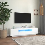 vidaXL TV ormarić s LED svjetlima visoki sjaj bijeli 160 x 35 x 40 cm Cijene